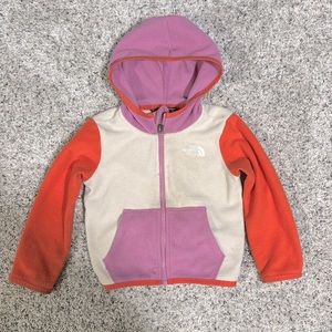 The north face fleece jacket with hood